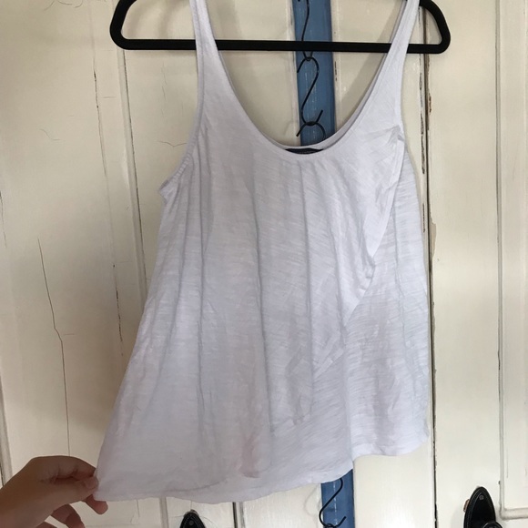White Ruffle Tank - Picture 2 of 4